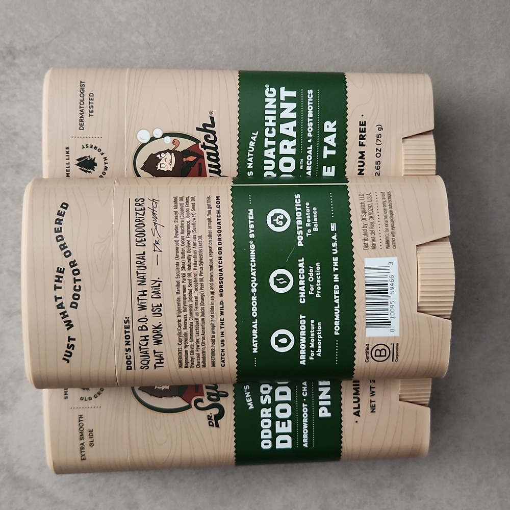 3 Dr. Squatch Deodorant Sticks- Buyers Choice On Scent - Picture 6 of 8